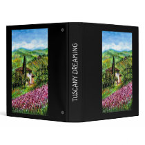 IRISES IN TUSCANY 3 RING BINDERS