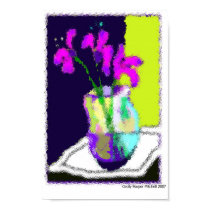 Irises in Vase posters by CecilyMitchell Irises in Vase posters