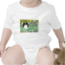 Irises - Japanese Chin 3 Rompers