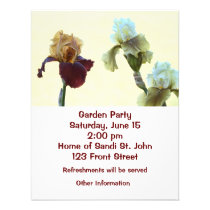 Irises invitations