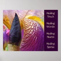 Irises prints Healing Touch Words Hearts Spirits