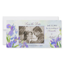 Irises: Save the Date Photo Cards