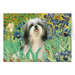 Irises - Shih Tzu (#3) Greeting Cards