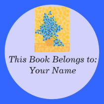 Irises, This Book Belongs to: Your Name stickers