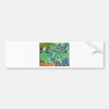 Irises - Vincent Van Gogh (1889) Bumper Stickers