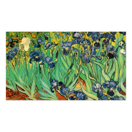 Irises, Vincent van Gogh Business Cards (back side)