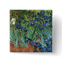 Irises, Vincent van Gogh buttons