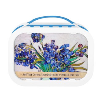 Irises Vincent Van Gogh painting fine art Lunchboxes