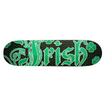 Irish 4 leaf clover skateboard design by PeterCulley Irish 4 leaf clover skateboard design