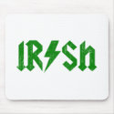 Irish AC/DC Green mousepads