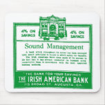 Irish-American Bank advertisement Mouse Pads