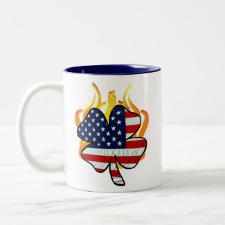 Irish American Firefighters Coffee Mug