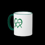 Irish Anarchy Heart Symbol Gift Mug mugs