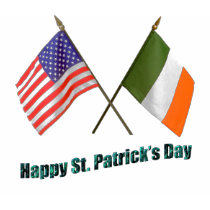 Irish and American Flags t-shirts