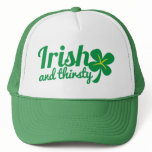 IRISH and THIRSTY St patricks day drinking product Hats