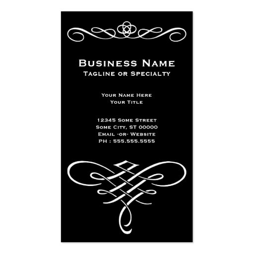 irish angel business card (back side)