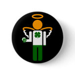 irish angel. pinback button