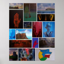 Irish Art Collage Poster