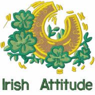 Irish Attitude embroideredshirt