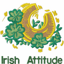 Irish Attitude embroidered shirts by Embroidery4U Irish Attitude embroidered shirts