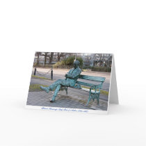 Irish Author Patrick Kavenagh Dublin Poet Statue cards by irish_gifts Irish Author Patrick Kavenagh Dublin Poet Statue cards