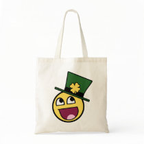 Irish Awesome Smiley Canvas Bags