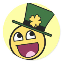 Irish Awesome Smiley Stickers