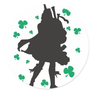 Irish Bagpiper Stickers sticker