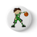 Irish Basketball Player Button by markmurphycreative Irish Basketball Player Button