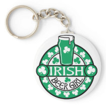 Irish Beer Girl Key Chains