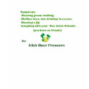 Irish Beer Pressure t's t-shirts