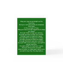 Irish Blessing 4 Greeting Card