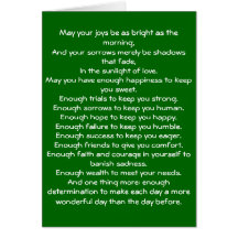 Irish Blessing 4 Greeting Card