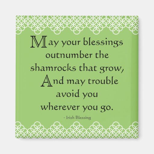 Irish Blessing Fridge Magnets