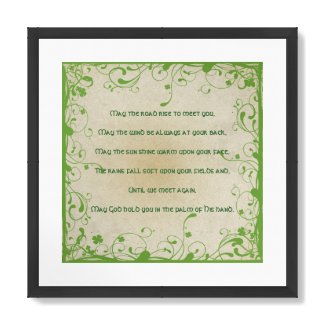 Irish Blessing-May the road rise to meet you print