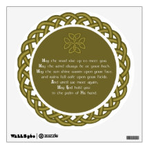 Irish Blessing - May The Road Rise Up To Meet You Wall Stickers