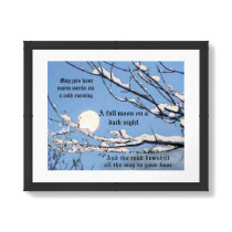 Irish Blessing- May you have warm words on a cold posters by samack Irish Blessing- May you have warm words on a cold posters