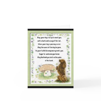 Irish Blessing Of The Dogs Cards by DogsByDezign