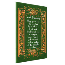 IRISH BLESSING on Canvas Print