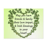Irish blessing postcard