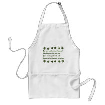 Irish Blessing Shamrock2 aprons