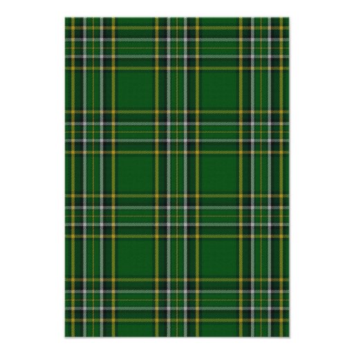 Irish Blessing Tartan Claddagh Lucky Wedding Custom Announcement