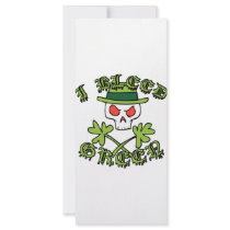 Irish Blood Rack Card Template
