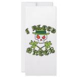 Irish Blood Rack Card Template