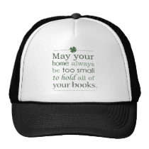 Irish Book Lover Humor Blessing hats