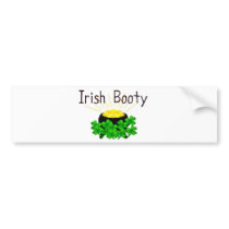 Irish Booty Pot of Gold St. Patrick's Day Bumper Sticker