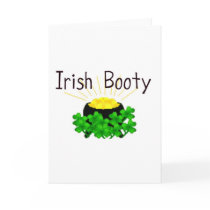 Irish Booty Pot of Gold St. Patrick's Day Greeting Card