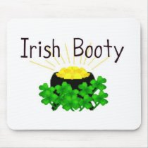 Irish Booty Pot of Gold St. Patrick's Day Mouse Pads