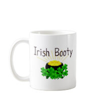 Irish Booty Pot of Gold St. Patrick's Day Coffee Mugs