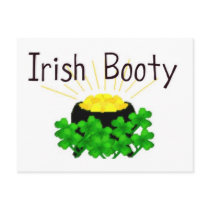 Irish Booty Pot of Gold St. Patrick's Day Post Card